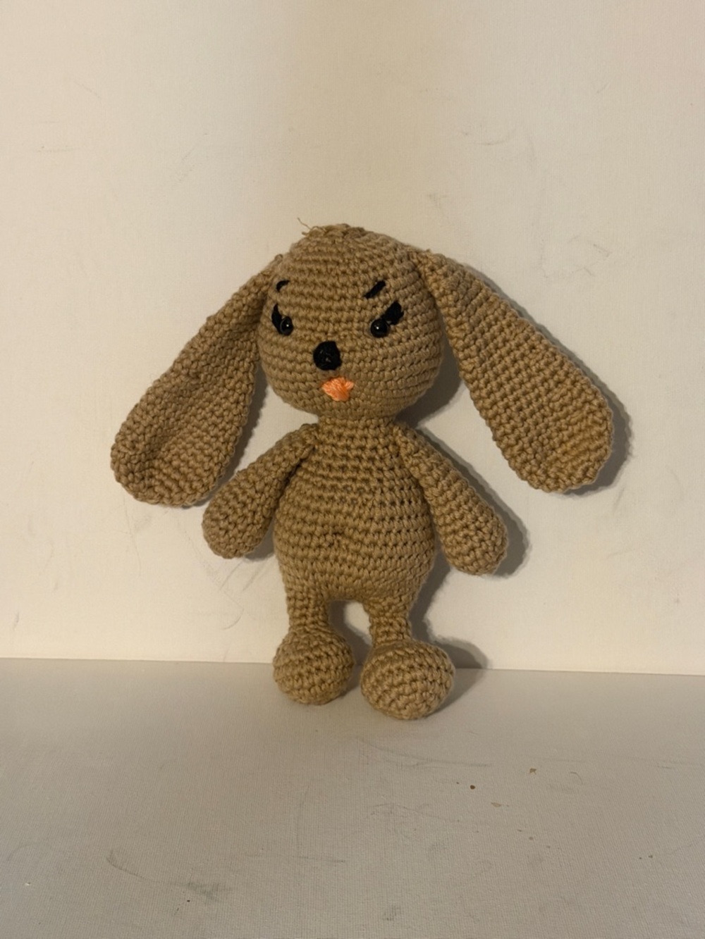 Handmade Crochet Brown Bunny Plush Toy - Kids Dolls & Accessories